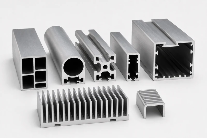 Aluminum extrusion profiles and extruded heat sinks for custom industrial applications